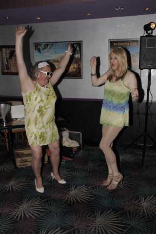 Gina
		and Angela dancin' to the oldies.
